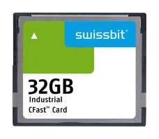 SWISSBIT SFCA032GH1AO2TO-I-QC-226-STD Flash Memory Card, SATA Gen3 - 6.0 Gbit/s, SLC, CFast 2.0 Card, 32 GB