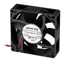 SAME SKY CFM-8025BG68-470-524-20 DC Axial Fan, 48 V, Square, 80 mm, 25 mm, Ball Bearing, 73.56 CFM