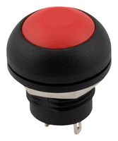 SAME SKY PB4-M-R-D-67 Industrial Pushbutton Switch, PB4 Series, 12 mm, SPST-NO-DM, Off-(On), Round Domed, Red