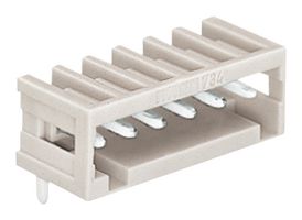WAGO 733-372 Terminal Block, PA66, Light Gray, 1Row, Header, 2.5 mm, 12 Ways, 6 A, 320 V