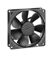 EBM-PAPST 9292506333 DC Axial Fan, 12 V, Square, 92 mm, 25.4 mm, Sleeve Bearing, 41 CFM