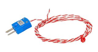LABFACILITY Z2-K-1.0-7/0.2-MP-JIS Thermocouple, 7/0.2mm Core, K, 75 °C, 250 °C, 3.3 ft, 1 m