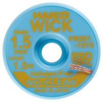 HAKKO HFR551-1515-E Solder Wick, 1.5mm Width, 1.5m Length, Flux Coat Copper