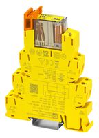 PHOENIX CONTACT 1480226 Safety Relay, 24 VDC, DPDT-CO, PLC-INTERFACE Series, DIN Rail, 4 A, Screw