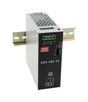 MEAN WELL XDR-480-36 AC/DC DIN Rail Power Supply (PSU), Screw Terminal, ITE, Industrial & Laboratory Equipment, 1 Output