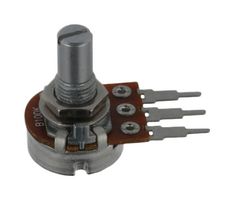 TT ELECTRONICS P160KN2-0EC15B100K Rotary Potentiometer, 100 kohm, 1 Turns, Linear, 200 mW, ± 20%, P160 Series