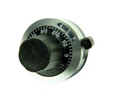 TT ELECTRONICS 2694 Turns Counting Dial, Satin Chrome, 10 Turns, 6 mm Shaft Dia, Black Plastic, -55°C to 71°C