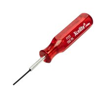 WELLER XCELITE TP20N Screwdriver, Mini Hex, Red Handle, 1.3mm Tip, 19.8mm L x 1.3mm Dia Blade, 88.9mm OVL, Classic Series