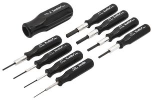 WELLER XCELITE PS90MMN Screwdriver Set, Mini Hex, Handle, 9 Pieces, Classic Series