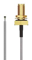 GCT CAB716RF-0100-A-1 RF / Coaxial Cable Assembly, 6GHZ Frequency, 3.9 ", 100 mm, 0.81mm, IPEX MH4 Right Angled Plug