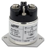 TE CONNECTIVITY - KISSLING K1060283 Power Relay, SPST-NO, 28 VDC, 75 A, KISSLING 29 Series, Panel Mount, Non Latching