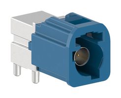 AMPHENOL RF FM1-NCRP-PCB-3 RF / Coaxial Connector, 1 Port, Light Blue, Mini FAKRA Coaxial, Right Angle Plug