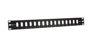 L-COM PR175DS916B Patch Panel, DB9/HD15/HDMI, Unloaded Patch Panel, 16 Ports