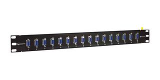 L-COM PR175GB9FB Patch Panel, D Sub Adapter, 16 Ports, 1U