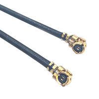 MUELLER ELECTRIC BU-4150087200 RF / Coaxial Cable Assembly, 7.87 ", 200 mm, 1.32mm, U.FL Right Angle Plug, U.FL Right Angle Plug
