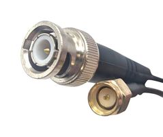 MUELLER ELECTRIC BU-4150199120 RF / Coaxial Cable Assembly, 10 ft, 3.05 m, RG174, BNC Plug, SMA Plug, 50 ohm