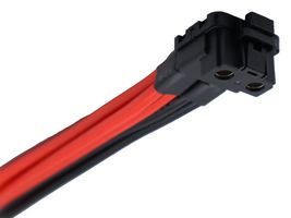 AMPHENOL COMMUNICATIONS SOLUTIONS 10172495-1F0165LF Cable Assembly, 90° Receptacle to Free End, 2 Ways, 1 Row, 300 mm, 11.8 "