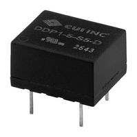 CUI DDP1-3-S5-D Isolated Through Hole DC/DC Converter, ITE & Industrial, DIP, 1 W, 1 Output, 5 V