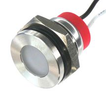 OSHINO LAMPS PL14SL026 LED Panel Mount Indicator, 520nm, 140 deg, Green, 240 V, 14 mm, 20 mA, 4 cd, IP67