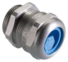 PFLITSCH BG 220VA Cable Gland, Blue Seal Insert, M20 x 1.5, 5 mm, 14 mm, 303 Stainless Steel, Metallic - Unfinished