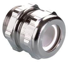 PFLITSCH 21049D 7/1.5 Cable Gland, M10 x 1.5, 4 mm, 6.5 mm, Brass, Metallic - Nickel Finish, IP68, NEMA 4X
