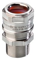 PFLITSCH LEXAC 225MS2620 HTS Cable Gland, M25 x 1.5, 17 mm, 20.5 mm, Brass, Metallic - Nickel Finish, IP66, IP68