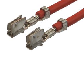 JST / JAPAN SOLDERLESS TERMINALS ASSHSSH28R305 Cable Assembly, Crimp Socket to Crimp Socket, 12.01 ", 305 mm, SH Series, Red