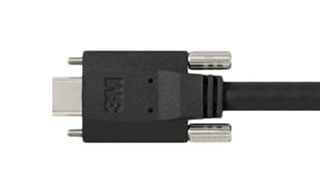 3M 1U30P-TC2-SA2-400 Computer Cable, USB Type C Plug, USB Type A Plug, 13.1 ft, 4 m, Black, 1U30P-TC Series