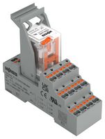 WAGO 2585-548 Power Relay, 4PDT, 230 V, 5 A, WAGO - 2585 Series, DIN Rail, Non Latching