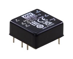 MEAN WELL DKMW15W8-12 Isolated Through Hole DC/DC Converter, DIP, 8:1