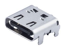 STEWART CONNECTOR SS-52400-015 USB Connector, USB Type C, USB 4.0, Receptacle, 24 Ways, Surface Mount, Right Angle