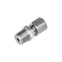 LABFACILITY FC-138 Compression Fitting, Stainless Steel, 1/8" BSPP Thread
