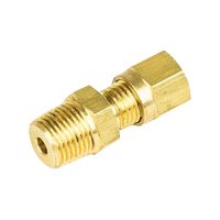 LABFACILITY FC-037 Compression Fitting, Brass, 1/4" BSPT Thread