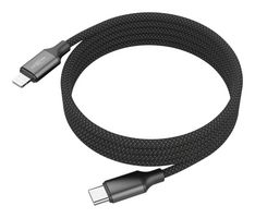 ANSMANN 1700-0187 USB Cable, Type C Plug to Lightning Plug, 1.2 m, 3.9 ft, Black