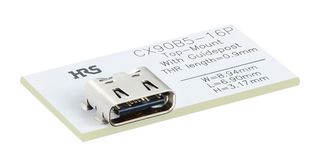 HIROSE / HRS CX90B5-16P1 USB Connector, USB Type C, USB 2.0, Receptacle, 16 Ways, Surface Mount, Right Angle