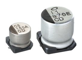 NICHICON UCD1V100MCL6GS SMD Aluminium Electrolytic Capacitor, Radial Can - SMD, 10 µF, 35 V, 2000 hours @ 85°C, Polar
