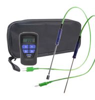 TME CLEGK11 Thermometer Kit, K & T Type Thermocouple, Small Handled Surface/Immersion Probes & Pouch