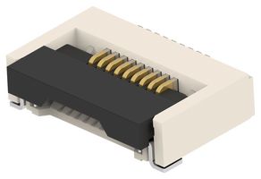 TE CONNECTIVITY 2554607-9 FFC / FPC Board Connector, 0.5 mm, 9 Contacts, Surface Mount, Bottom, 1 Row