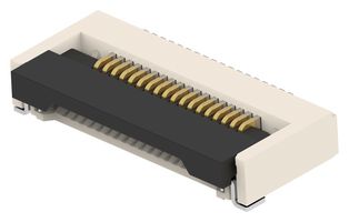TE CONNECTIVITY 1-2554607-8 FFC / FPC Board Connector, 0.5 mm, 18 Contacts, Surface Mount, Bottom, 1 Row