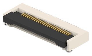 TE CONNECTIVITY 2-2554607-6 FFC / FPC Board Connector, 0.5 mm, 26 Contacts, Surface Mount, Bottom, 1 Row