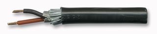 PRO POWER 6942X2.5MM XLPE/SWA/PVC Multicore Cable, Steel Wire Armour, Screened, 2 Core, 2.5 mm², 164 ft, 50 m