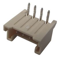 MOLEX 353630460 Pin Header, Right Angle, Wire-to-Board, 2 mm, 1 Rows, 4 Contacts, Through Hole Right Angle