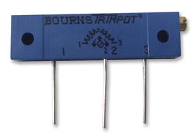 BOURNS 3059Y-1-101LF Trimmer, Multi Turn, Cermet, Side Adjust, 100 ohm, Through Hole, 22 Turns