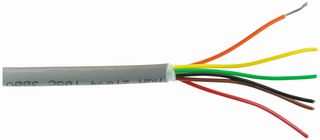 ALPHA WIRE 5006C SL005 Multicore Cable, Xtra Guard® 1, Unscreened, 6 Core, 22 AWG, 0.35 mm², 100 ft, 30.5 m