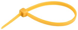 CONCORDIA TECHNOLOGIES ACT100X2.5Y Cable Tie, Nylon (Polyamide), Yellow, 100 mm, 2.5 mm, 25 mm, 18 lb