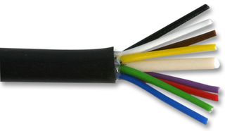 PRO POWER 850077 25M Multicore Cable, DEF 16-2-8A, Unscreened, 8 Core, 0.5 mm², 82 ft, 25 m