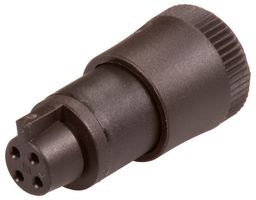 BINDER 09 9764 70 04 Circular Connector, Subminiature Circular Connector, 719 Series, Cable Mount Receptacle, 4 Contacts