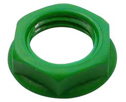CLIFF ELECTRONIC COMPONENTS CL1414 Connector Accessory, Green Nylon Nut, 7/16" UNF, Cliff Electronic S2 Series 6.35mm Jack Sockets, S2