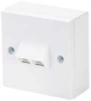TUK FJ245 Modular Connector, Faceplate - RJ45, 1 x 2 (Ganged), 8P8C, Cat5e
