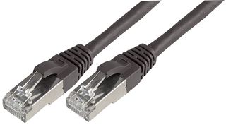 CONNECTIX CABLING SYSTEMS 003-010-100-09C PATCH LEAD, CAT 6A, SFTP, BLACK 10M